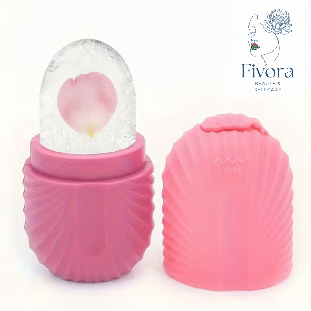 Fivora Pink Ice Mold with Rose Petal